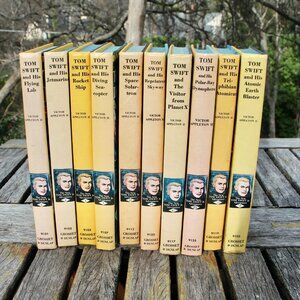Ten Vintage Tom Swift books
